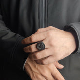 Black Rolex Men's Ring