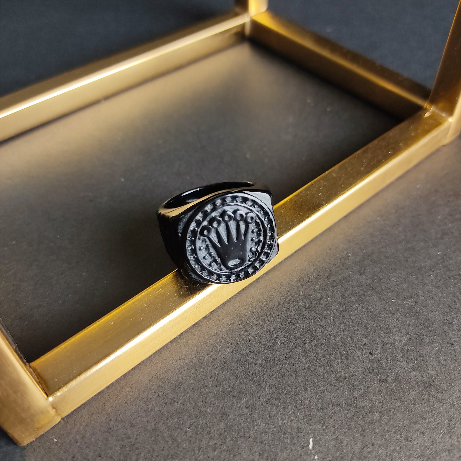 Black Rolex Men's Ring